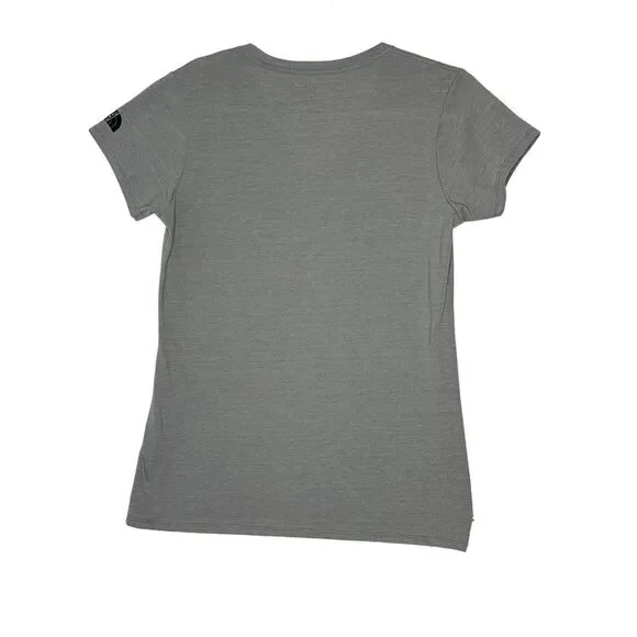The North Face T-Shirt Size‎ M Womens Gray Athletic Short Sleeve V-Neck - Picture 2 of 4